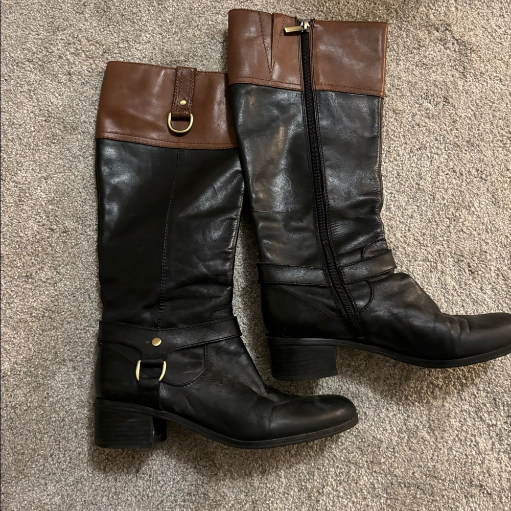 Black/brown below knee boots!